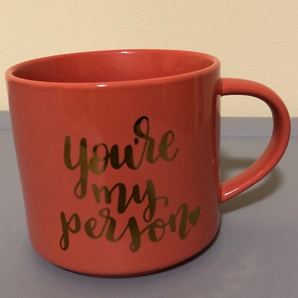 Threshold You’re My Person Coral & Gold Mug